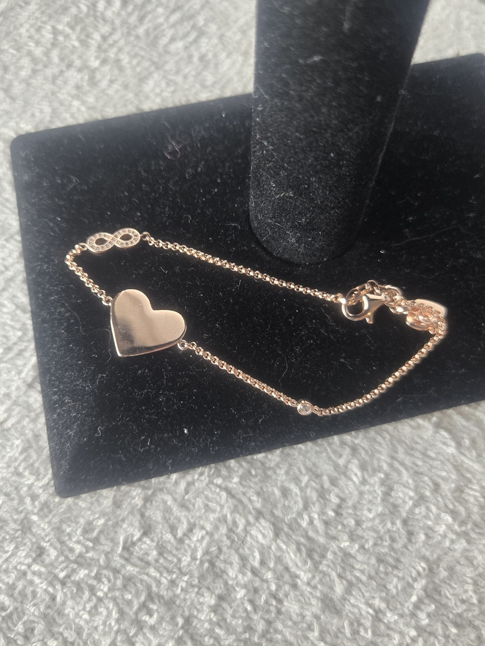 Thomas Sabo Infinity Heart Bracelet - Rose Gold Tone Sterling Silver - Picture 2 of 6